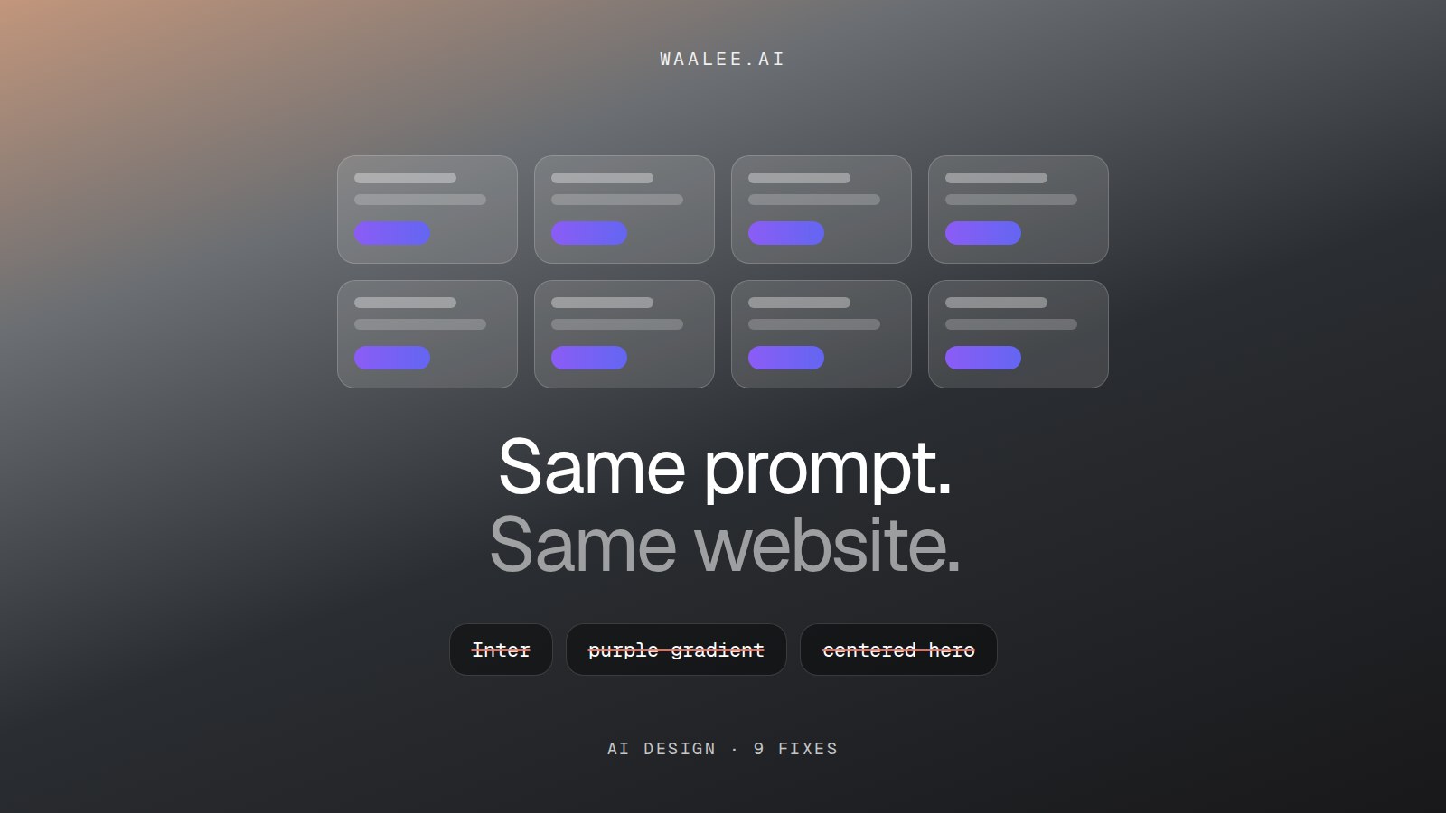 Why every AI website looks the same (and 9 fixes that work)