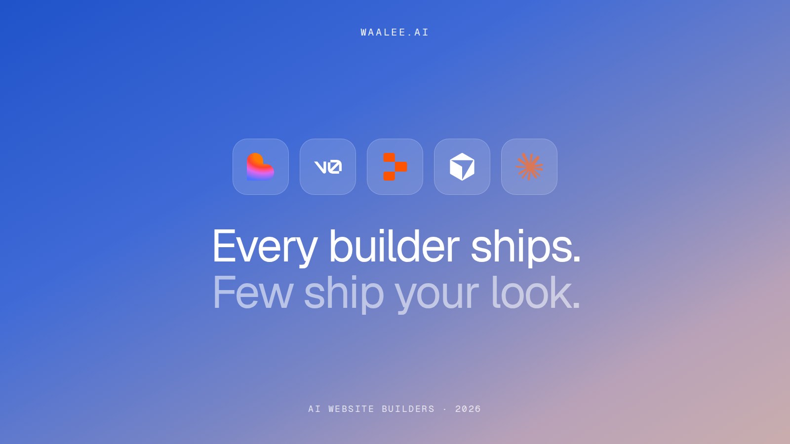 The best AI website builders in 2026 (and why they all look the same)